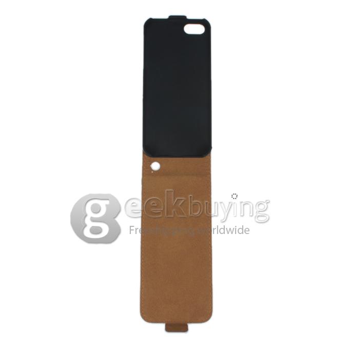 Fashion Plum Blossom Pattern Protective Leather Flip Pouch Case Cover for iPhone 5S 5