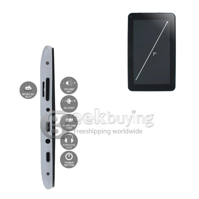 M711 7 inch RK2926 1GHz Android 4.1 Tablet PC 512MB RAM 4GB ROM White
