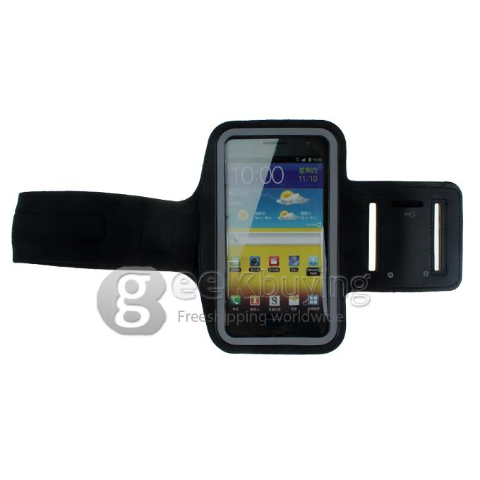 Black Outdoor Sports Protective Armband Cover Case for Samsung Galaxy note2(N7100)