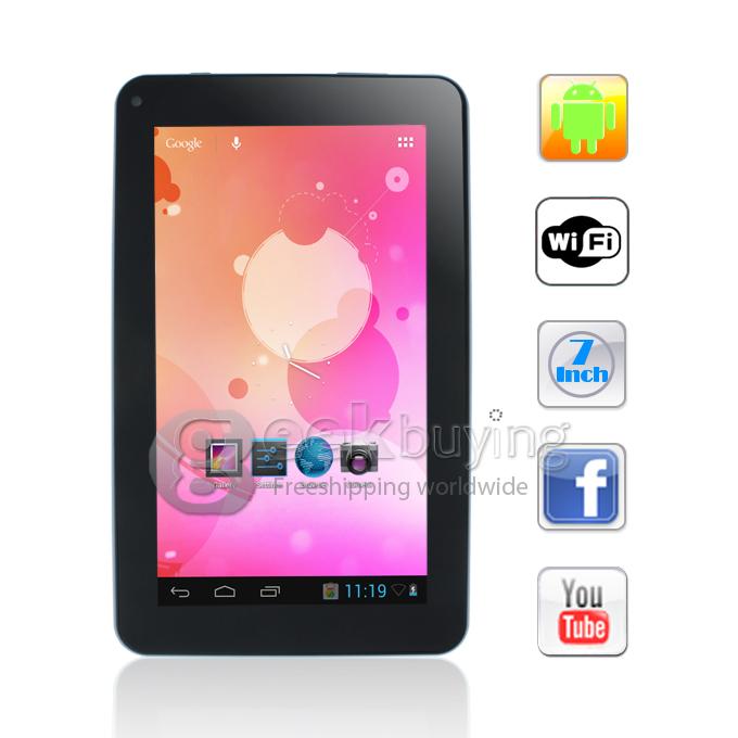 M711 7 inch RK2926 1GHz Android 4.1 Tablet PC 512MB RAM 4GB ROM White