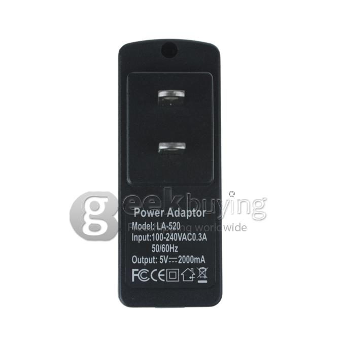 Universal Home Charger for All TV box TV Dongle----DC 5V 2A Black
