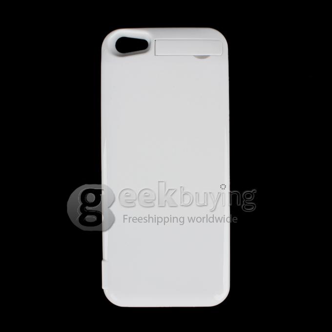 4200mAh External Backup Battery Charger Case Power Bank for iPhone 5S 5 - White