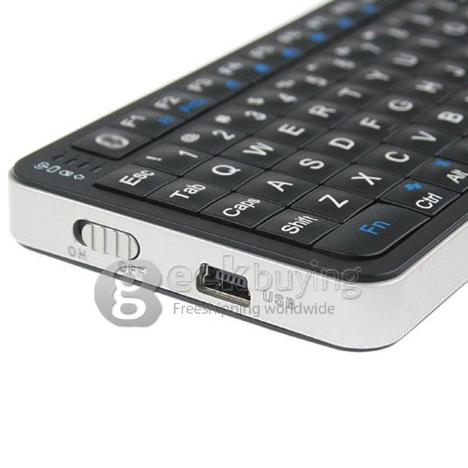 RII I6 Bluetooth Wireless Keyboard with Touch Pad for TV BOX MINI PC Tablet MID and with IR Remote Control Function