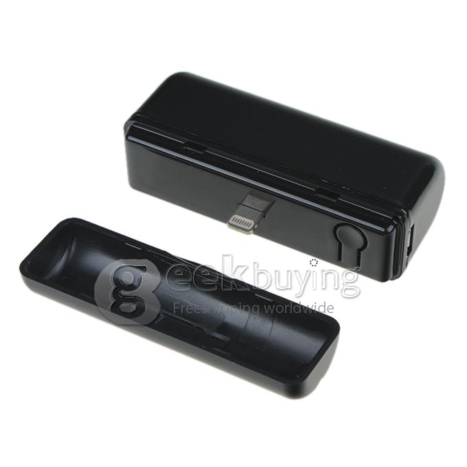 2800mAh Portable External Backup Battery Power Bank Charger for iPhone 5S 5C 5/iPad Mini - Black