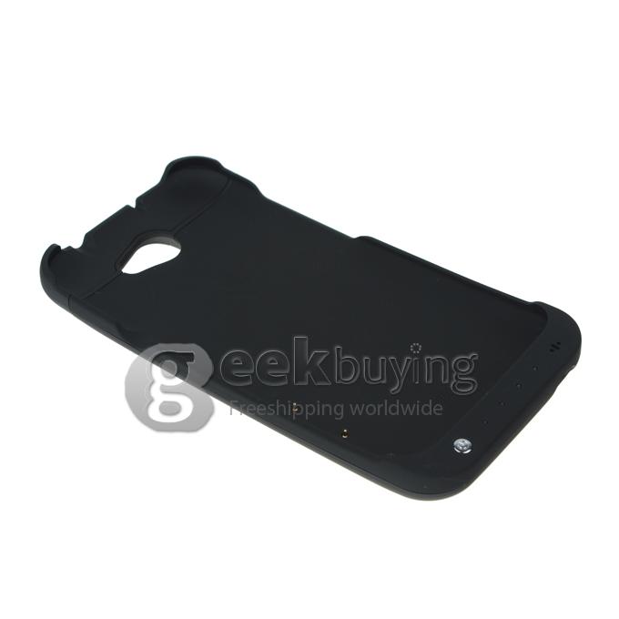 3200mAh Backup Extended Battery Charger Case Cover with Stand For HTC One X - Black