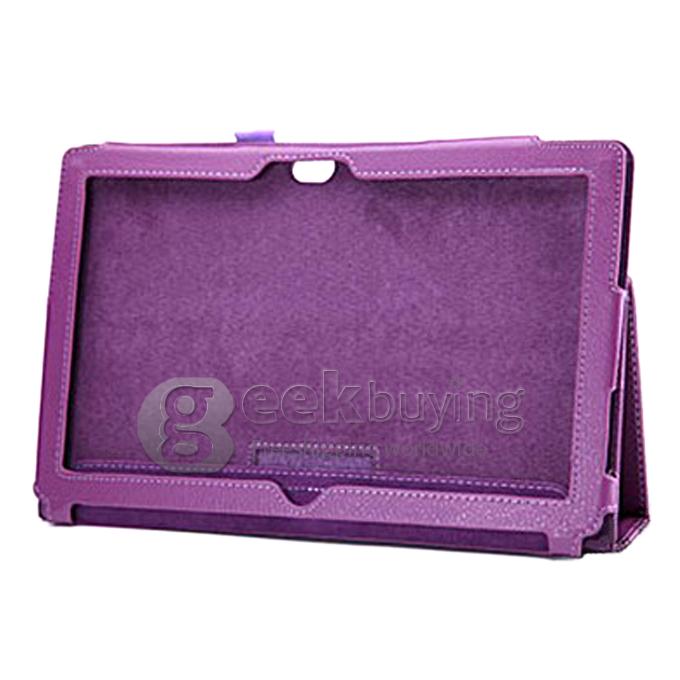 New PU Leather Case Cover For Microsoft Win8 Surface Rt Pro 10.6 Tablet PC - Purple