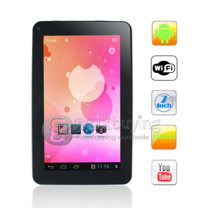 M712 7 inch RK2928 1GHz Android 4.1 Tablet PC 4GB Black