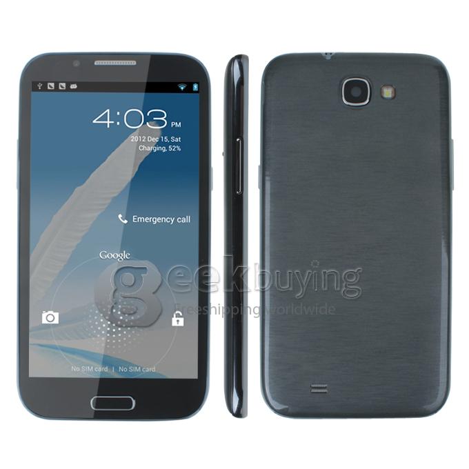 Feiteng Note2 N7100 5.5Inch QHD Capacitive MTK6577 512MB RAM Smartphone 8.0MP Camera Android 4.1 OS With 3G/GPS-Grey