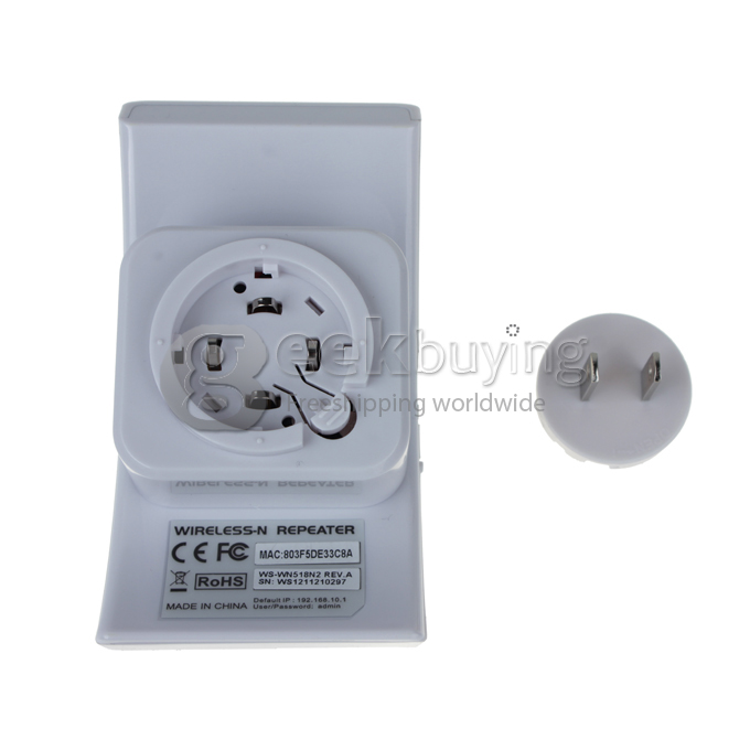 300M 2dBi Antennas 802.11 Wifi Wireless-N Repeater Network Router Range Expander----US Plug