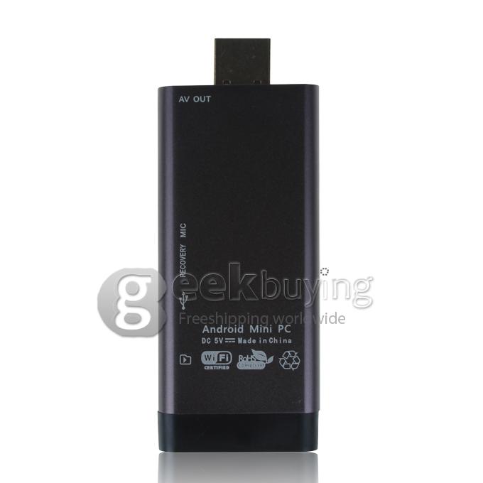 B13 Mini PC TV Dongle RK3066 Dual core 1G/8G Bluetooth WiFi Antenna Build-in 2.0MP Camera With AV Port HDMI brown