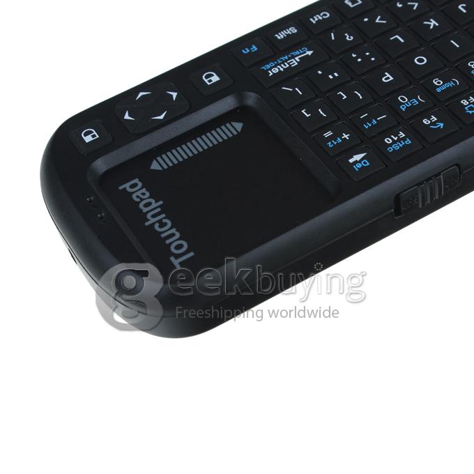 IPazzPort KP-810-19 2.4G Mini Wireless Keyboard with Touchpad and LED light Flymouse For Tablet Mini PC TV Box