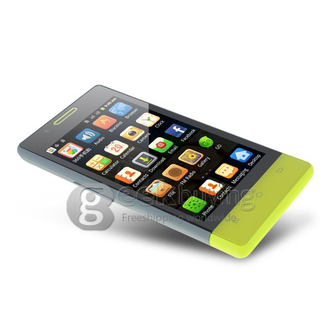 Cubot C9 4.0 inch WVGA Capacitive Screen Smartphone MTK6515 1GHz CPU Dual SIM Android 2.3 OS Yellow 