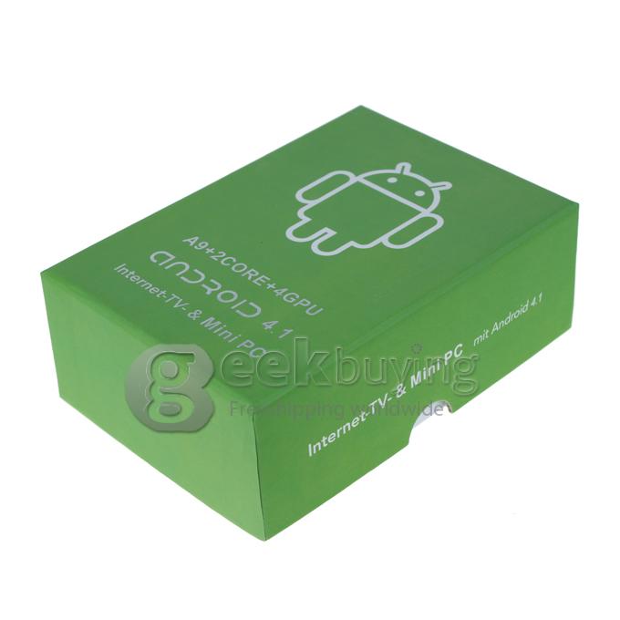 1080P HD CX-803 Mini TV dongle Android 4.1.2 Google TV Box Dual Core RK3066 1G/8G WHITE