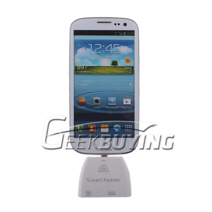 Micro USB Smartphone Hub Adapter Card Reader for Samsung Galaxy S2/3