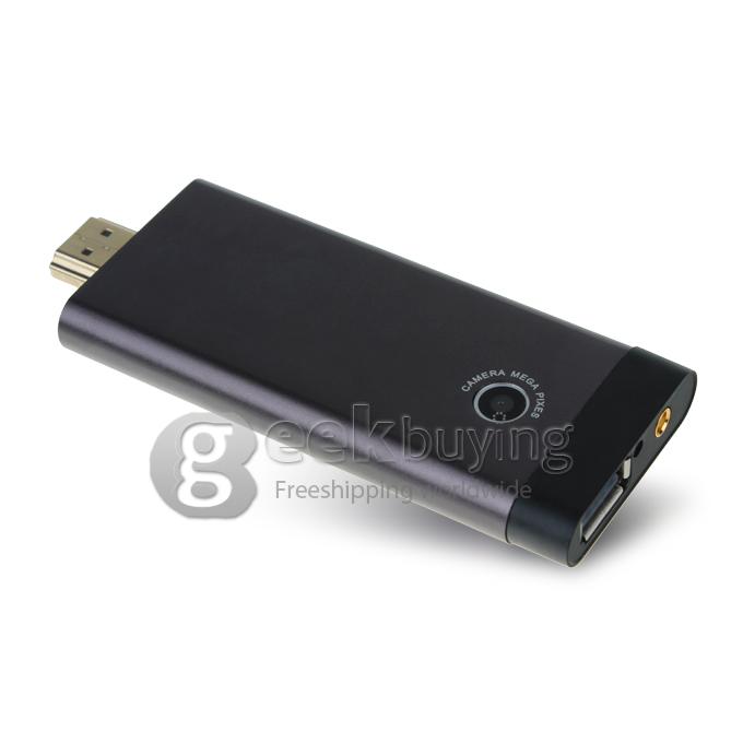 B13 Mini PC TV Dongle RK3066 Dual core 1G/8G Bluetooth WiFi Antenna Build-in 2.0MP Camera With AV Port HDMI brown