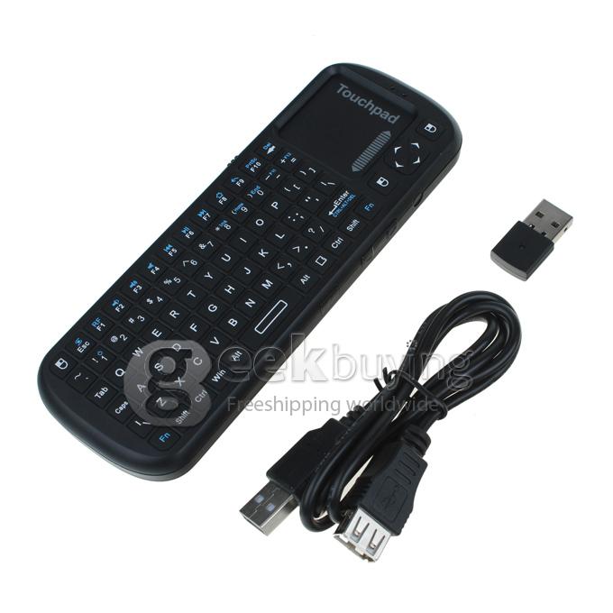 IPazzPort KP-810-19 2.4G Mini Wireless Keyboard with Touchpad and LED light Flymouse For Tablet Mini PC TV Box