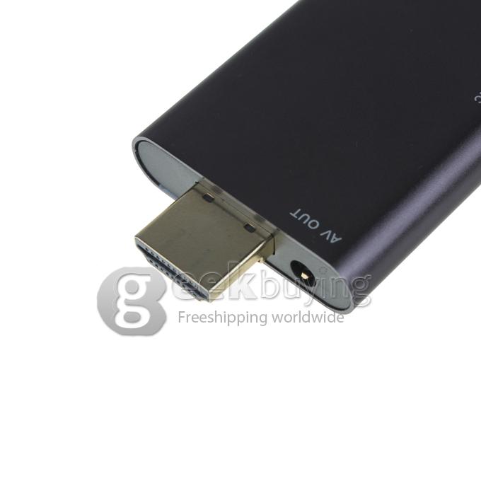 B13 Mini PC TV Dongle RK3066 Dual core 1G/8G Bluetooth WiFi Antenna Build-in 2.0MP Camera With AV Port HDMI brown