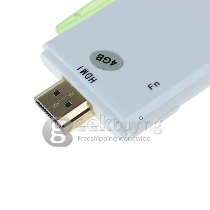 1080P HD CX-803 Mini TV dongle Android 4.1.2 Google TV Box Dual Core RK3066 1G/8G WHITE