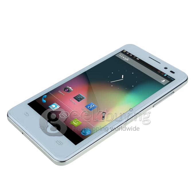 UMI X1S 4.5 Inch IPS Gorilla Glass Screen MTK6589 Quad Core Smart phone 1G RAM+4GB ROM Android 4.2 OS with Dual Camera-White