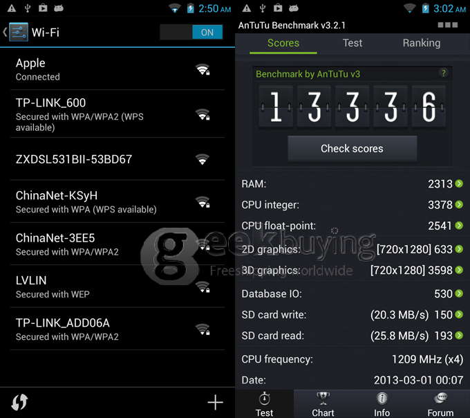 Cubot A890 MTK6589 Quad core 4.7