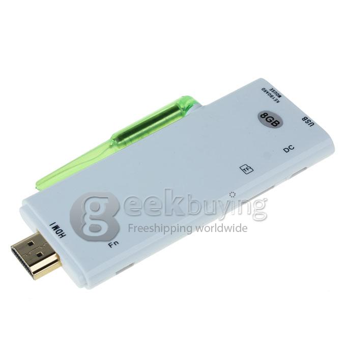 US Plug CX-803 II Android 4.1 Google TV Box Dual core Rk3066 2G RAM 8G w/ Bluetooth HDMI external Antenna White