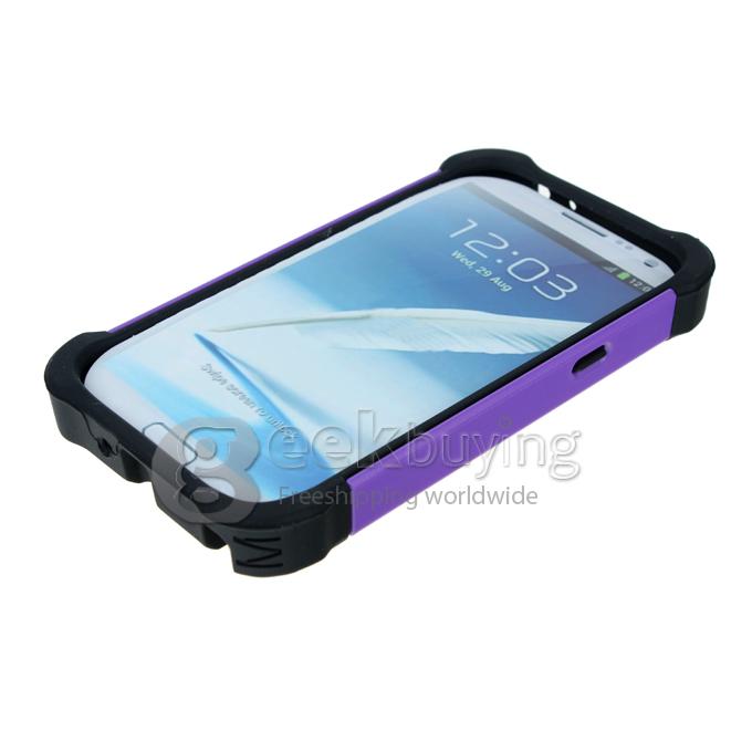 High Impact 2in1 Soft Hard Hybrid Case for Samsung Galaxy Note II N7100-Purple