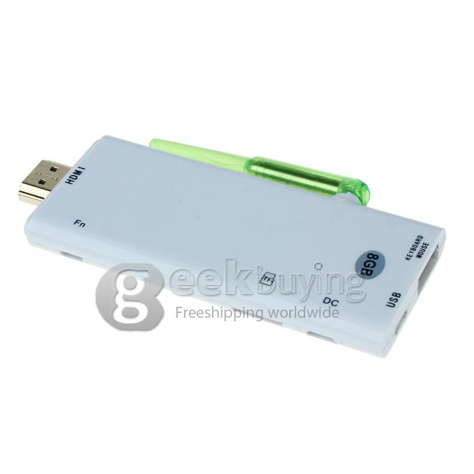US Plug CX-803 II Android 4.1 Google TV Box Dual core Rk3066 2G RAM 8G w/ Bluetooth HDMI external Antenna White
