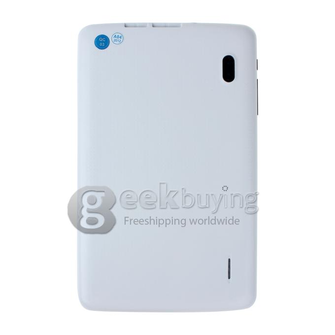 T13 7 inch Allwinner A13 Phone Call Function 512M 4G ROM Dual Camera White 