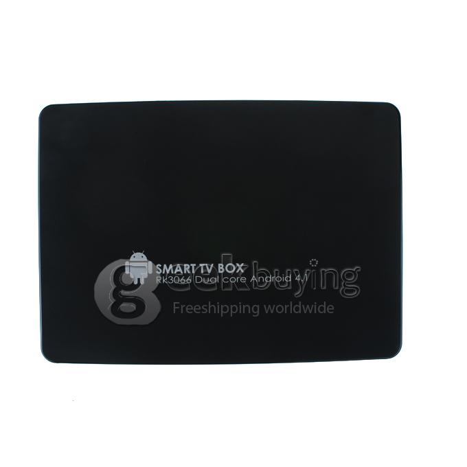 GV-25 Dual Core Google Android 4.1 RK3066 ARM Cortex A9 1.6GHz Mini TV BOX HDMI HDD Player 1GB/8G RJ45 WiFi with IR Remote Control-Black