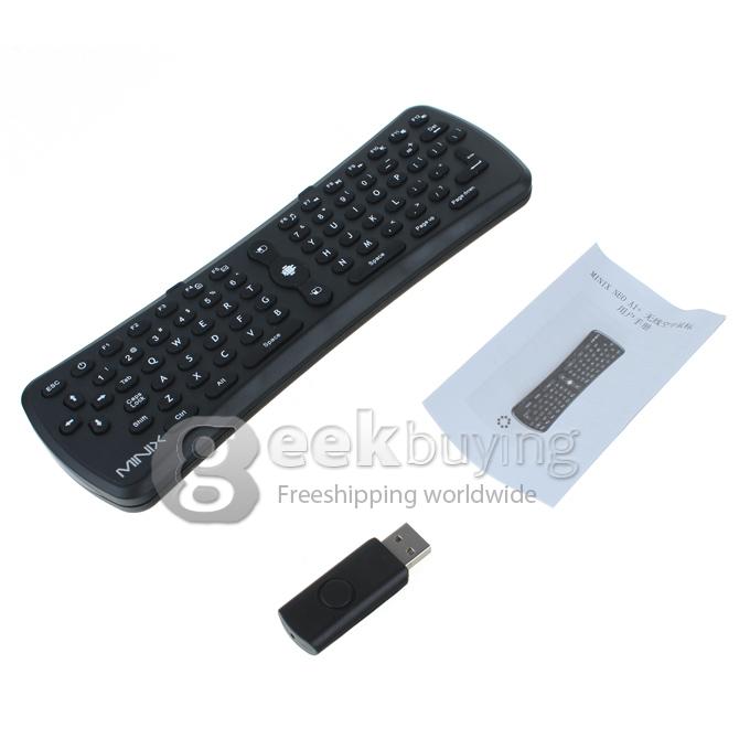 MINIX A1+ 2.4GHz wireless air mouse Integrated with both G-senor and 6 axis Gyro-sensor
