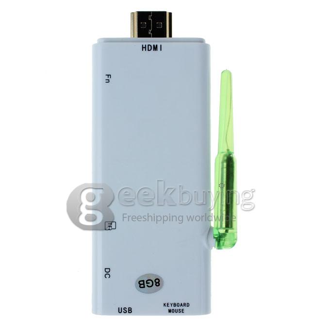 US Plug CX-803 II Android 4.1 Google TV Box Dual core Rk3066 2G RAM 8G w/ Bluetooth HDMI external Antenna White