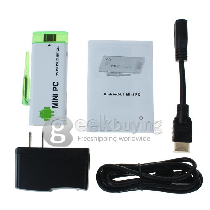 US Plug CX-803 II Android 4.1 Google TV Box Dual core Rk3066 2G RAM 8G w/ Bluetooth HDMI external Antenna White