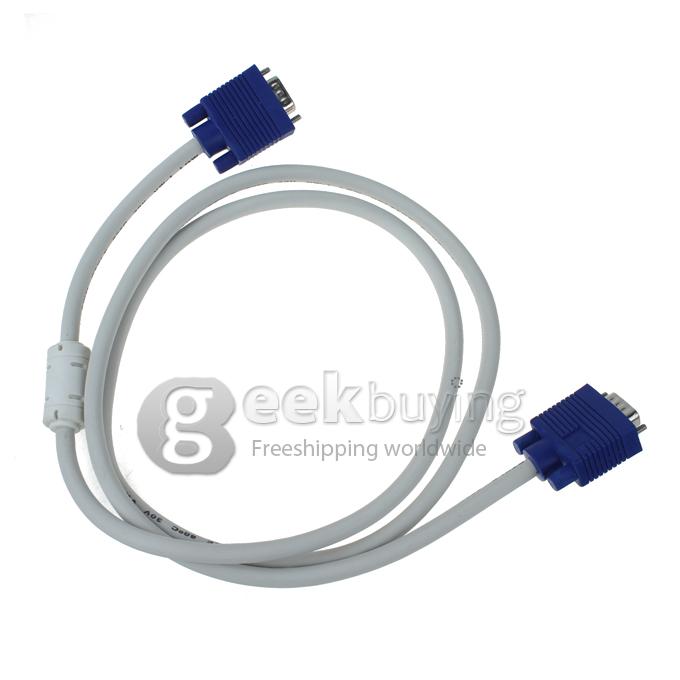 5FT 1.5M SVGA VGA Monitor Male to Male Extension Cable