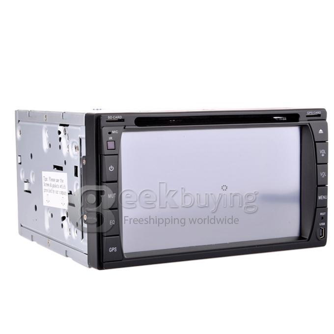 6.2 Inch 16:9 HD Digital Screen 800*480 2Din Fixed Panel Design Car DVD Player(,FM,Bluetooth,AV,TV,For IPOD,MP3)