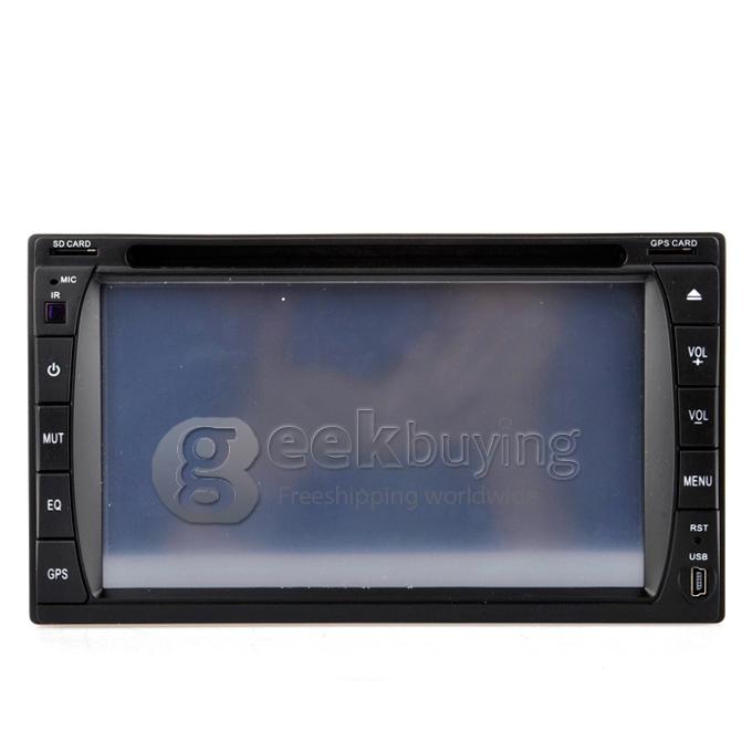 6.2 Inch 16:9 HD Digital Screen 800*480 2Din Fixed Panel Design Car DVD Player(,FM,Bluetooth,AV,TV,For IPOD,MP3)