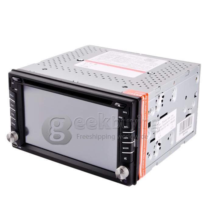 6.2 Inch 16:9 HD Digital Screen 800*480 2Din Fixed Panel Design Car DVD Player(,FM,Bluetooth,AV,TV,For IPOD,MP3)
