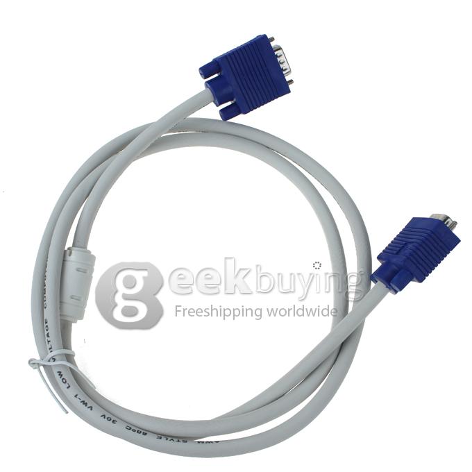 5FT 1.5M SVGA VGA Monitor Male to Male Extension Cable