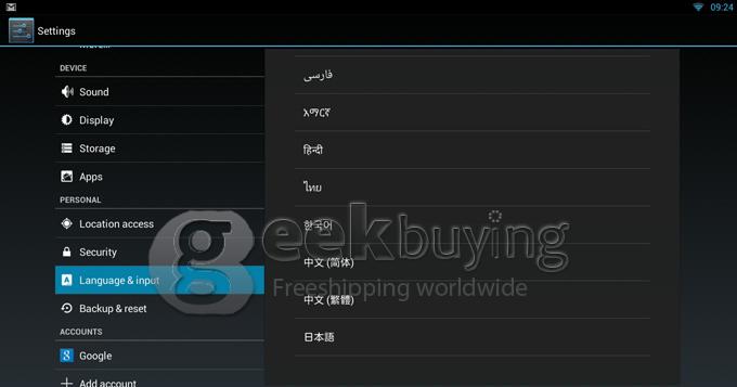 US Plug GM6 Amlogic M6 Dual Core 1.5GHz Android 4.2 Mini PC TV BOX 1G/4G AV/HDMI/RJ45 Black