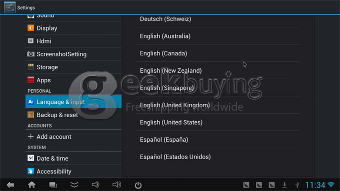 CX-919 RK3188T Quad Core ARM Cortex A9 1.4Ghz Android 4.1 Mni PC TV Box 2G/8G Bluetooth/HDMI Black