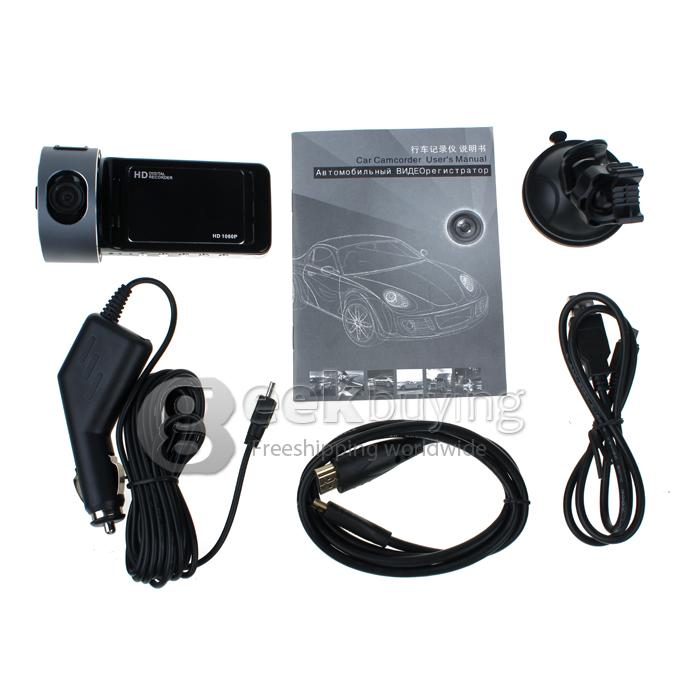 BLACKVIEW Car DVR GS7000 Full HD 1080P 30fps 2.7Inch 120 Degree Wide Angle Recorder with G-sensor Motion Detection H.264 HDMI/TV-Out- Black