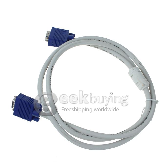 5FT 1.5M SVGA VGA Monitor Male to Male Extension Cable