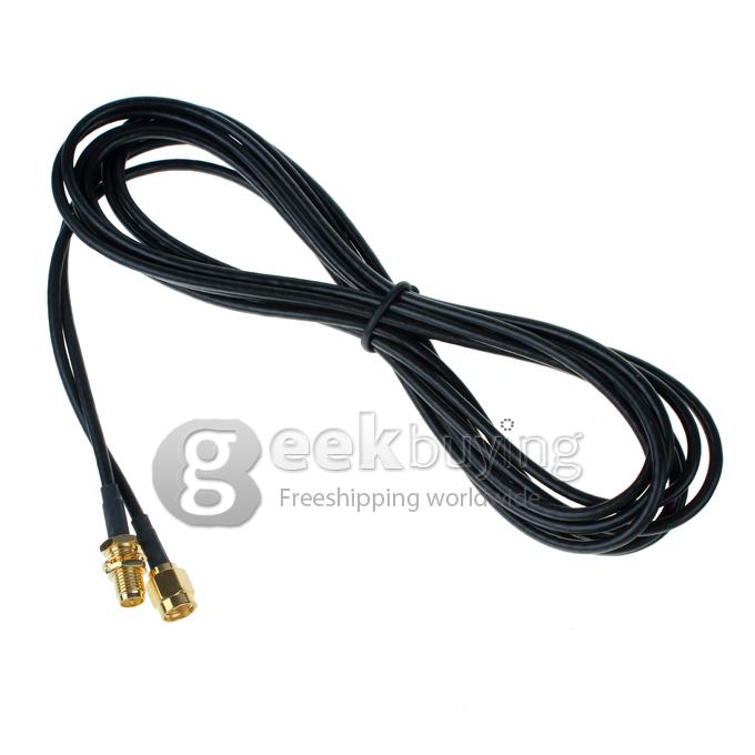 3M  RP SMA Male to RP SMA Female Extension Cable Antenna 