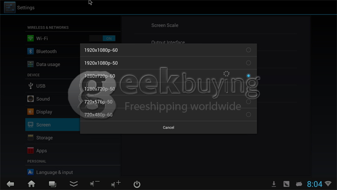 US Plug CX-803 II Android 4.1 Google TV Box Dual core Rk3066 2G RAM 8G w/ Bluetooth HDMI external Antenna White