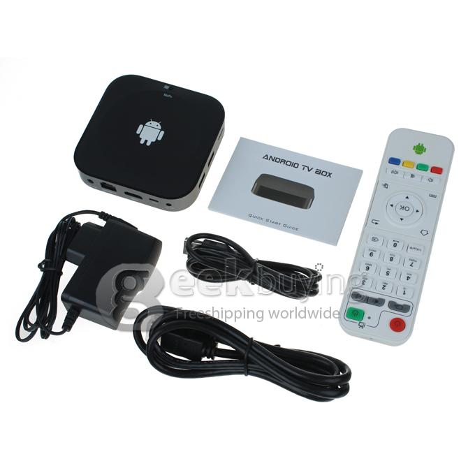 CX-818 Android 4.2.2 Mini PC TV BOX Dual Core Rockchip RK3066 1.6GHz AV Out Built-in Microphone Black