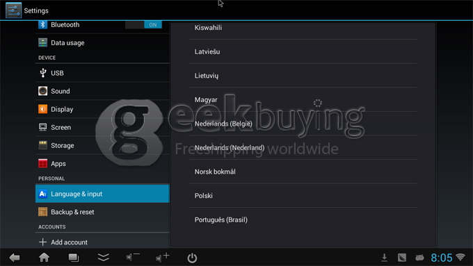 US Plug CX-803 II Android 4.1 Google TV Box Dual core Rk3066 2G RAM 8G w/ Bluetooth HDMI external Antenna White
