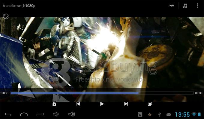 Q8S 7 inch Android 4.1 RK3066 Cortex-A9 Dual Core Capacitive Touch Screen 1024*600 512M RAM/4G ROM 1.6GHz Tablet PC - Black