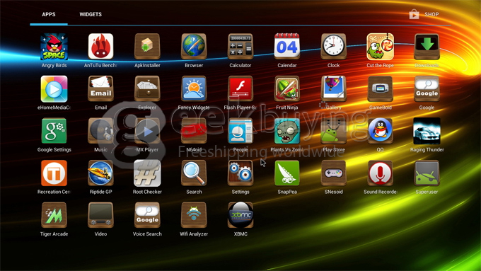 US Plug CX-803 II Android 4.1 Google TV Box Dual core Rk3066 2G RAM 8G w/ Bluetooth HDMI external Antenna White