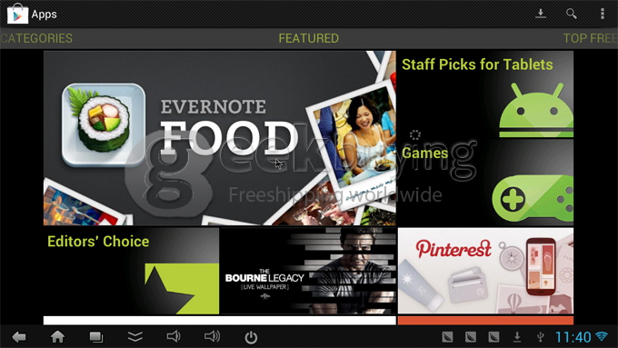 CX-919 RK3188T Quad Core ARM Cortex A9 1.4Ghz Android 4.1 Mni PC TV Box 2G/8G Bluetooth/HDMI Black