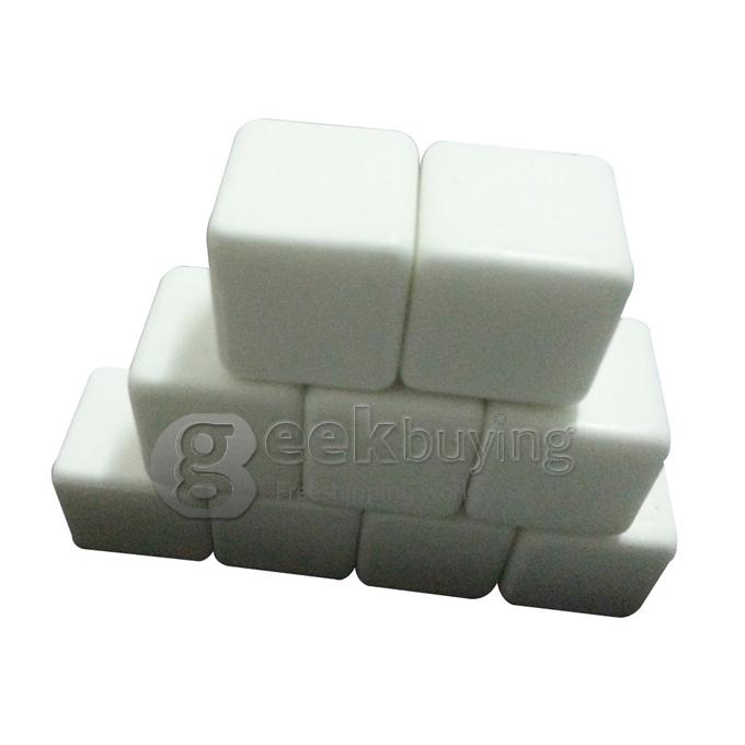 Teroforma's Whiskey Stones Ceramic Stone Ice Cubes Wine Bev Chillers  9pcs/set