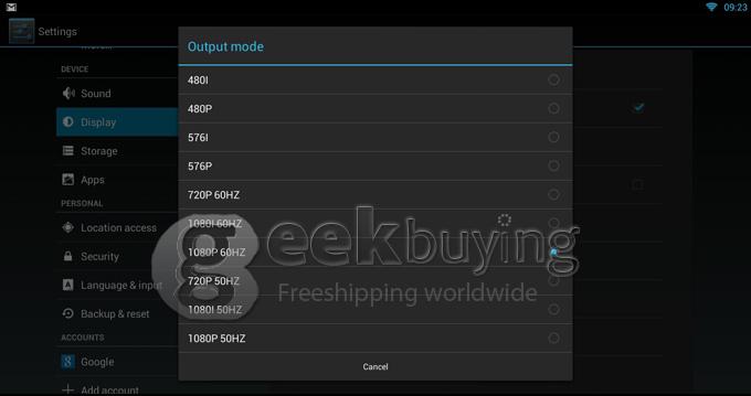 US Plug GM6 Amlogic M6 Dual Core 1.5GHz Android 4.2 Mini PC TV BOX 1G/4G AV/HDMI/RJ45 Black